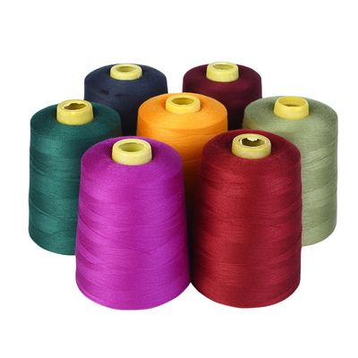 رنگ ها 100٪ پلی استر رشته دوخت صنایع دستی و مفاهیم پارچه رشته دوخت 40/2