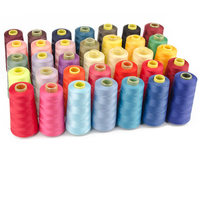 فروش داغ 100% رشته دوخت پلی استر 20/3 40/2 3000M 5000 یارد