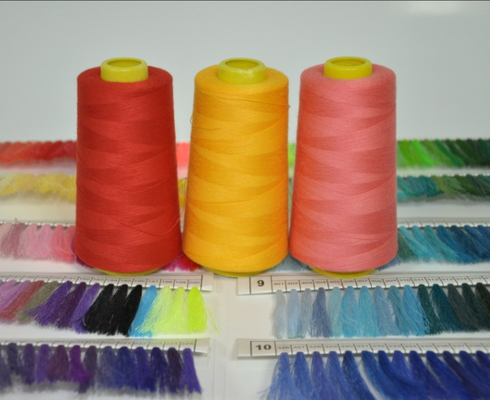 رشته خیاطی خانگی رنگارنگ 402 رشته خیاطی 40s/2 رول کوچک 100% رشته پلی استر