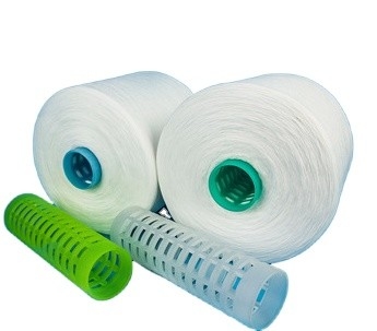 S Twist 100% Ring Spun Polyester Yarn 30/2 40/2 60/2 قیمت نخ سفید خام