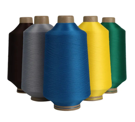 رنگ 150D/48F NIM DTY رشته پلی استر برای پارچه