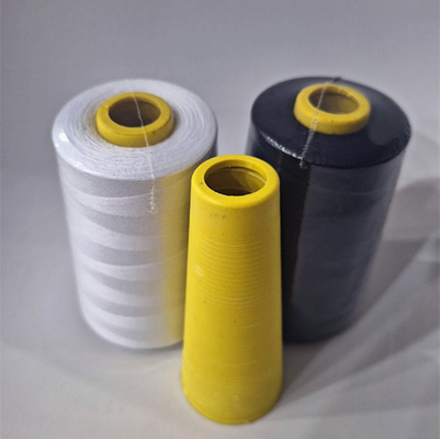 Tkt 80 60 Ne 40/2 50/2 60/2 لوازم جانبی پوشاک پارچه پلی استر رنگ آمیزی 100% پلی استر