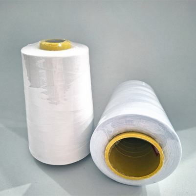 رنگ سفید 40/2 رشته دوخت پلی استر برای لباس