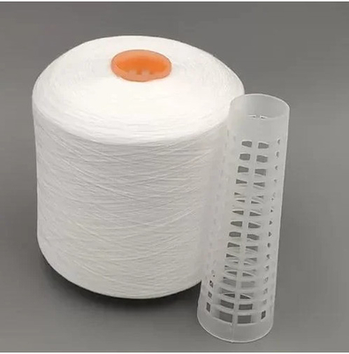 40/2, 40/3, 60/2, 60/3 100٪ پلی استر حلقه ای رشته ای پلی استر فیبر استپل فیبر خام سفید