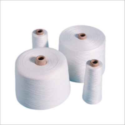 20S، 30S نخ خام سفید S Twist 100% Polyester Core Spun Yarn