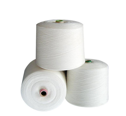 20S، 30S نخ خام سفید S Twist 100% Polyester Core Spun Yarn
