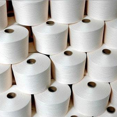پارچه پلی استری خام سفید 40/2 Yizheng Spun برای رشته دوختن درجه AAA