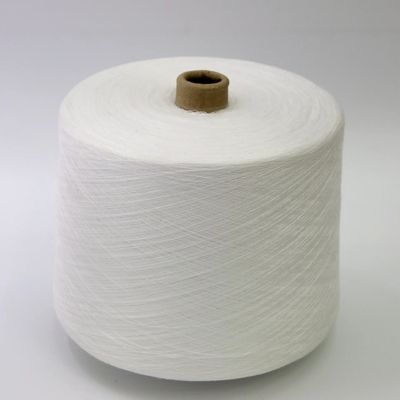 20S، 30S نخ خام سفید S Twist 100% Polyester Core Spun Yarn