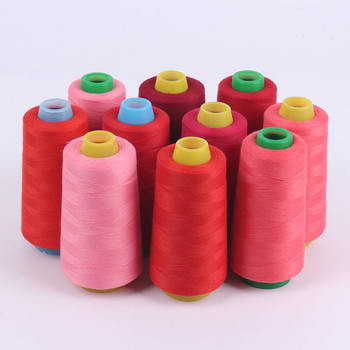 رشته خیاطی با کیفیت بالا عمده فروشی ارزان قیمت 50/2 40/2 100 رشته پلی استر برای خیاط