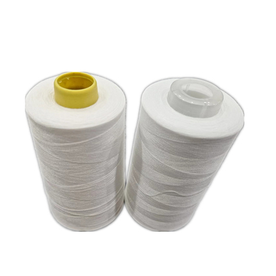 فابریکه استاک سفید 40/2 100٪ رشته پوشاک پلی استر 5000Y / مخروط