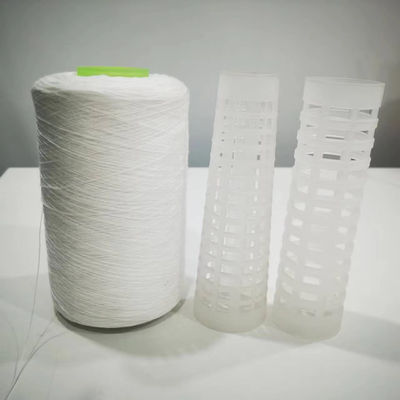 60/2 60/3 60s سفید نوری سفید خام 100٪ پلی استر رشته ای برای رشته دوخت