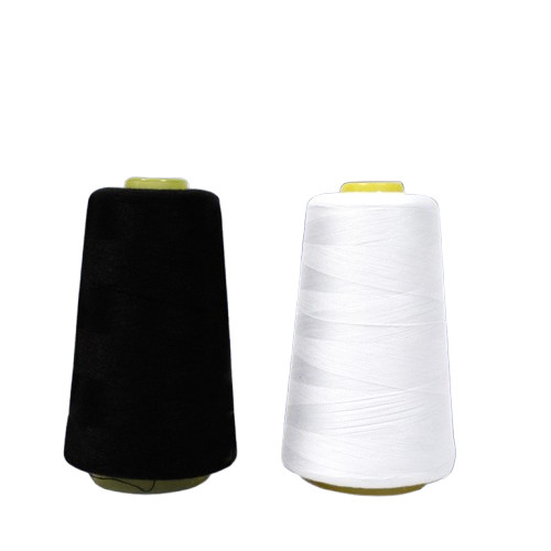 فابریک ارزان قیمت 40S / 2 رنگ آمیزی رشته پوششی پلی استر برای لوازم پوششی ماشین